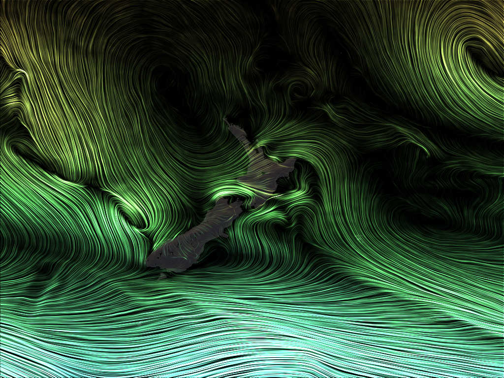 MajicWeather wind forecast for 1:00pm on 9 November 2025